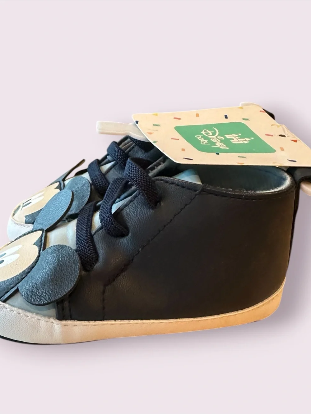 NWT Disney Baby Navy Blue Mickey Mouse Baby Sneakers Size 6-9 Months